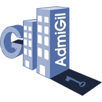 Logotipo de AdmiGil, administrador de fincas en Madrid
