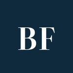 Monograma con las iniciales de Bensago Fincas, administrador de fincas en Toledo